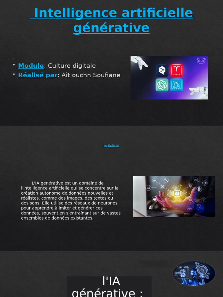 Intelligence Artificielle Générative | PDF