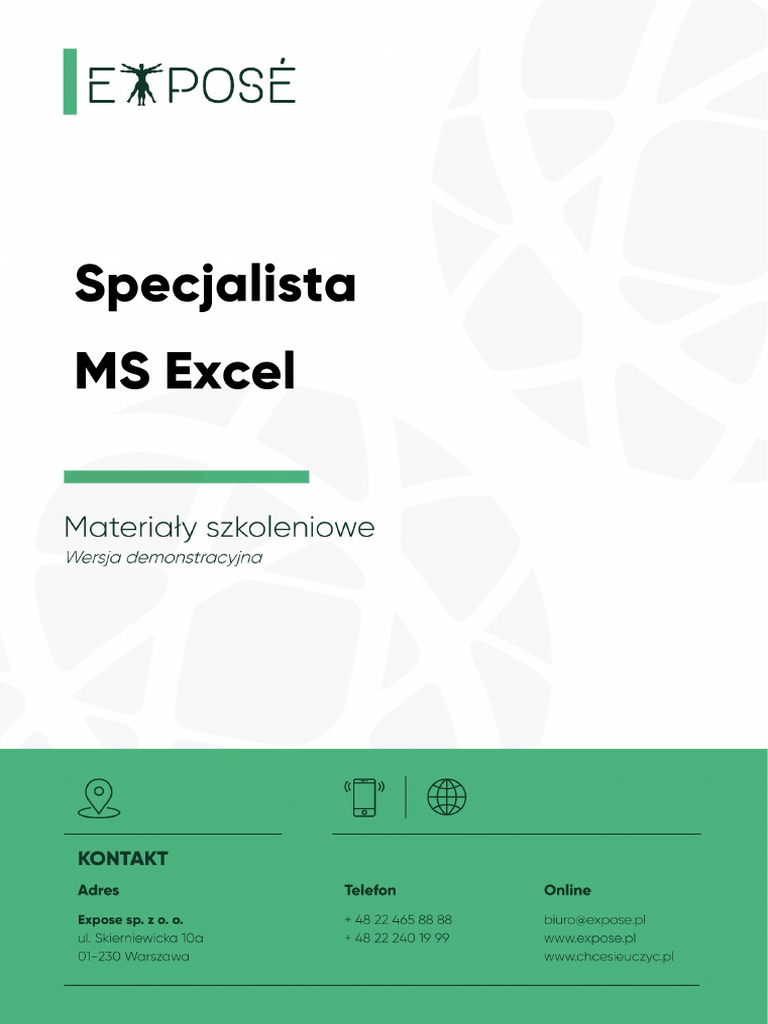 Specjalista ms excel demo pdf
