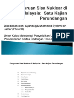 Penguruan Sisa Nuklear Di Malaysia An Individu Update 15 Dec 2011