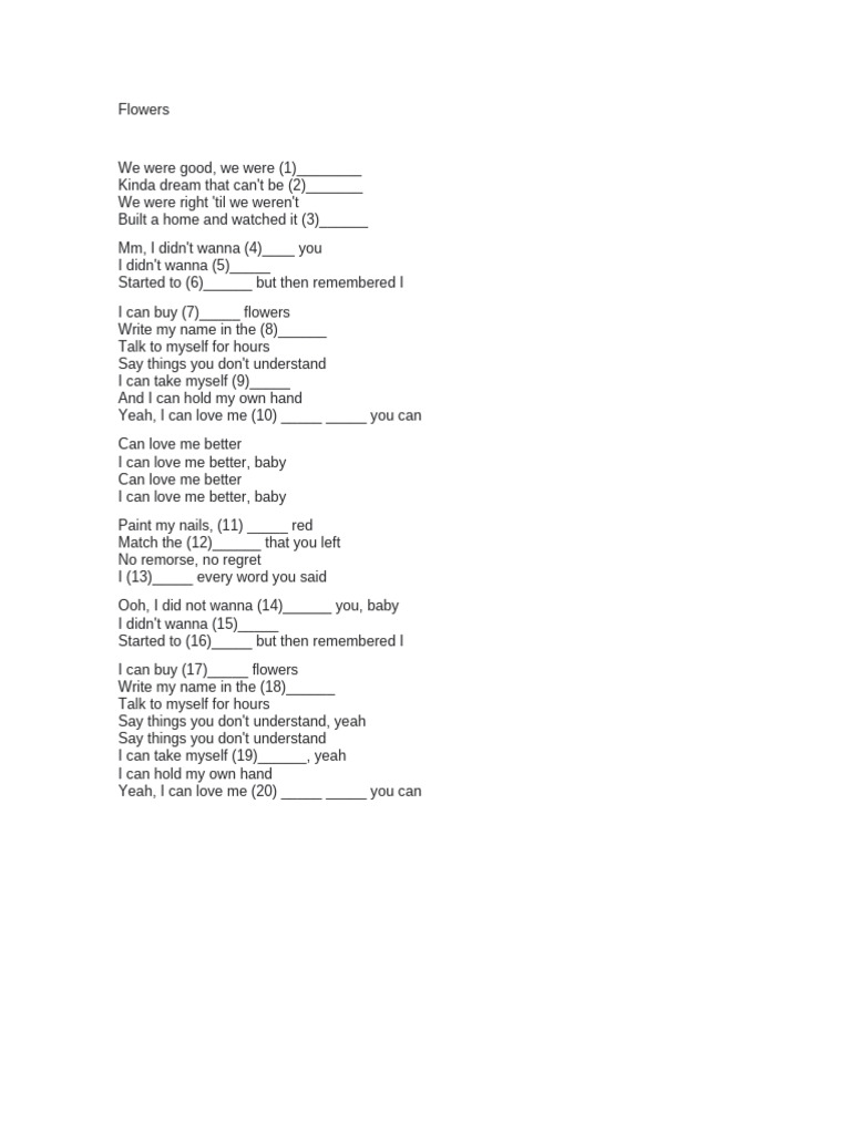 Flowers | PDF