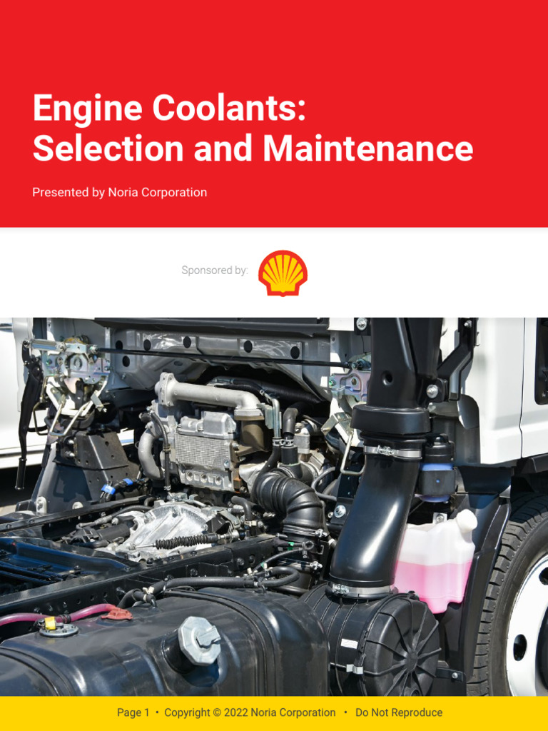 Engine Coolants Selection and Maintenance | PDF