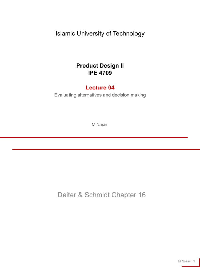 Lecture 03 - Evaluating Alternatives | PDF | Net Present Value ...