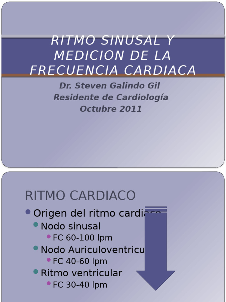 Ritmo Sinusal y Medicion de La Frecuencia Cardiaca | PDF