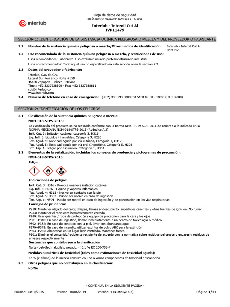 FD Grasa Interlub | PDF