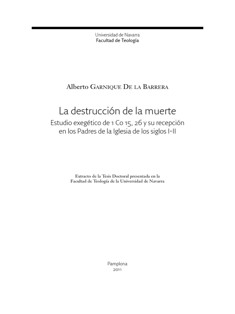 La Destrucción de La Muerte | PDF