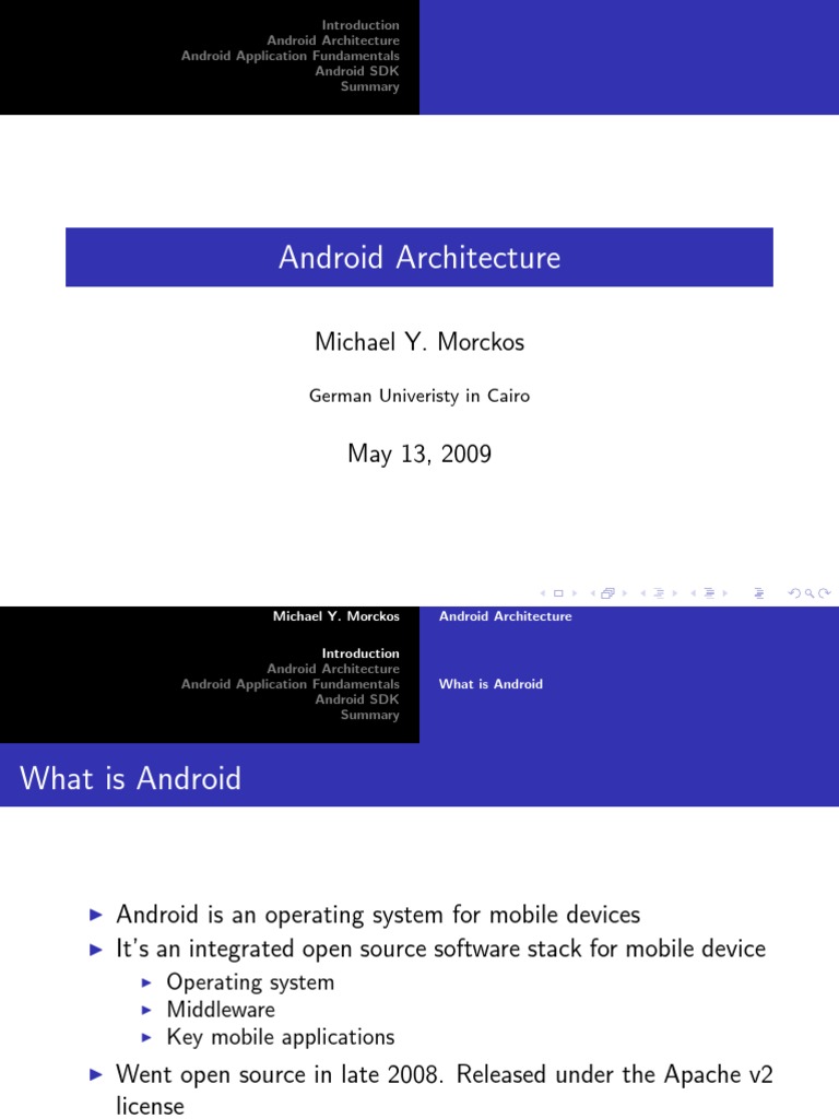 Android Application Framework Overview | PDF | Android (Operating ...