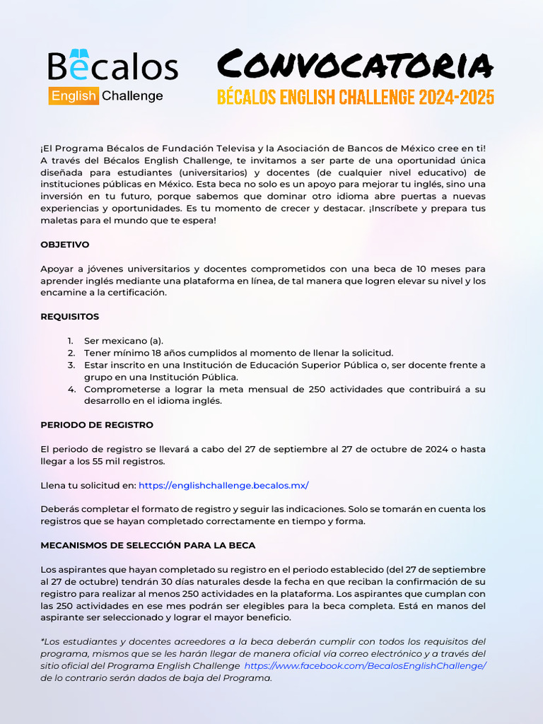 2024 Convocatoria Pdf