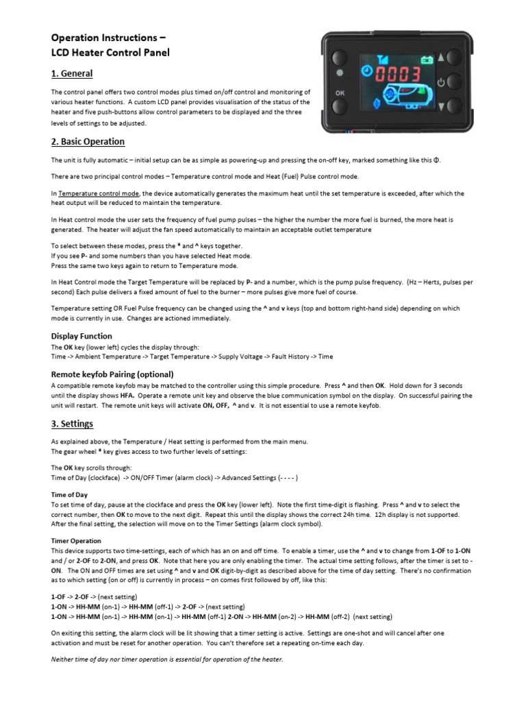 Black Five Button Controller (6 Blade Fan) | PDF