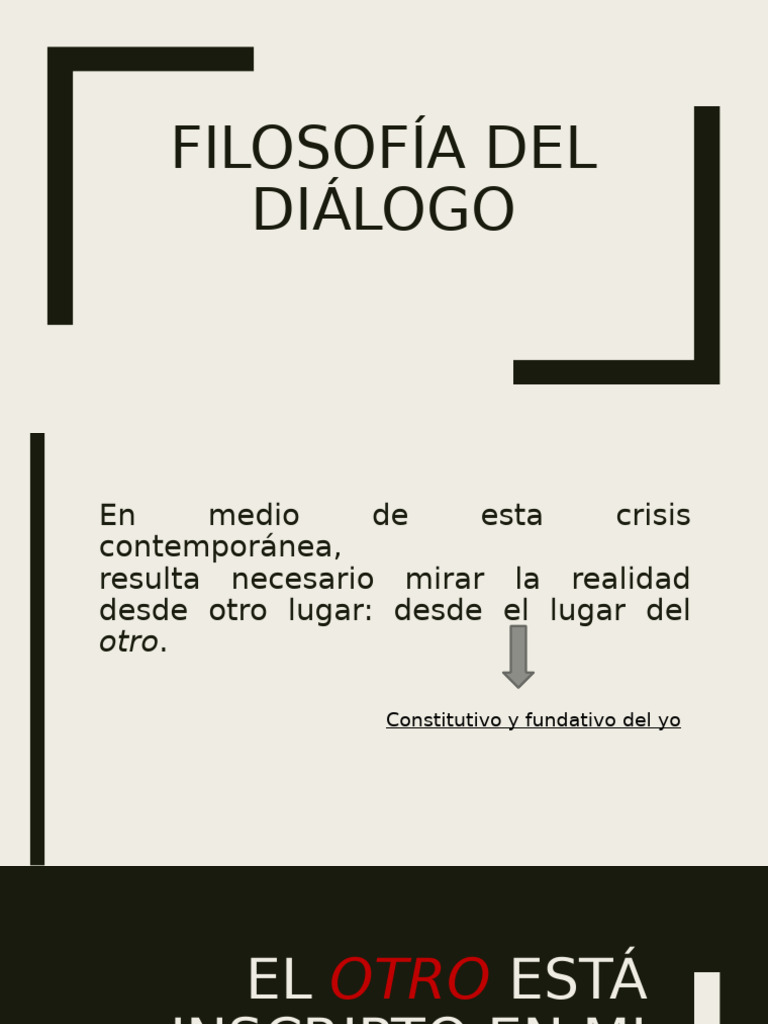 Filosofía Del Diálogo | PDF