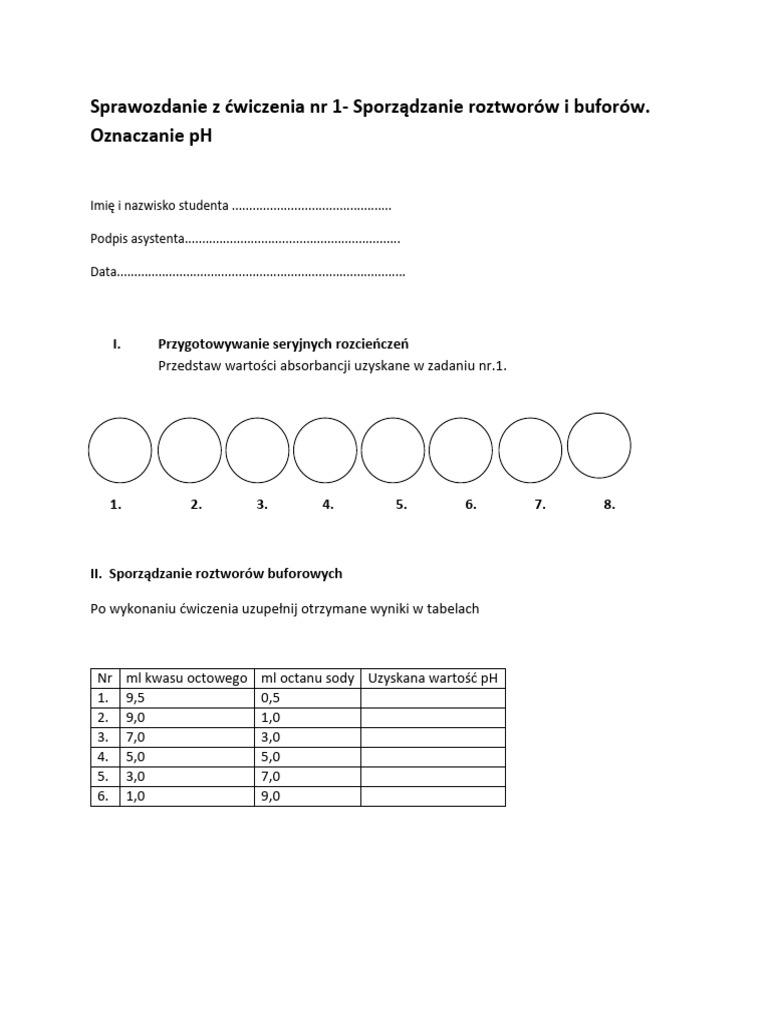 CW 1 Sprawozdanie | PDF