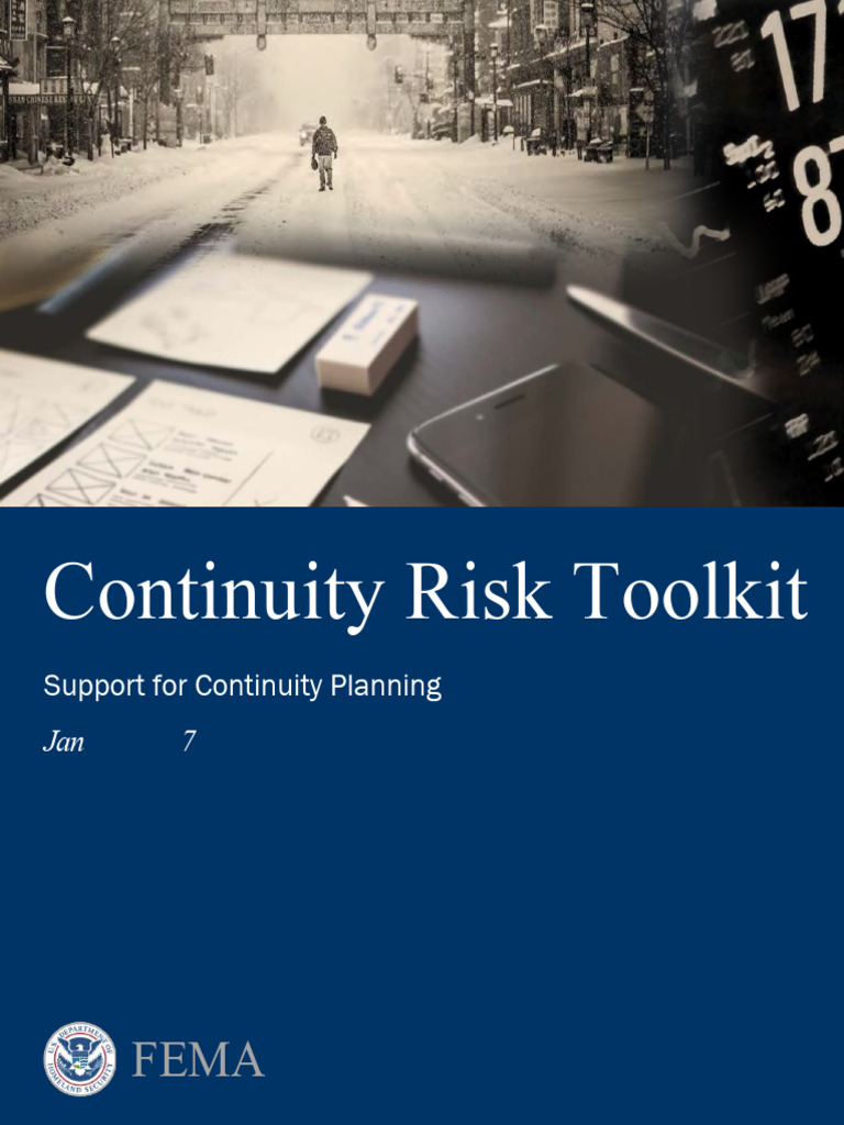 FEMA Continuity-Risk-Toolkit 013118 | PDF
