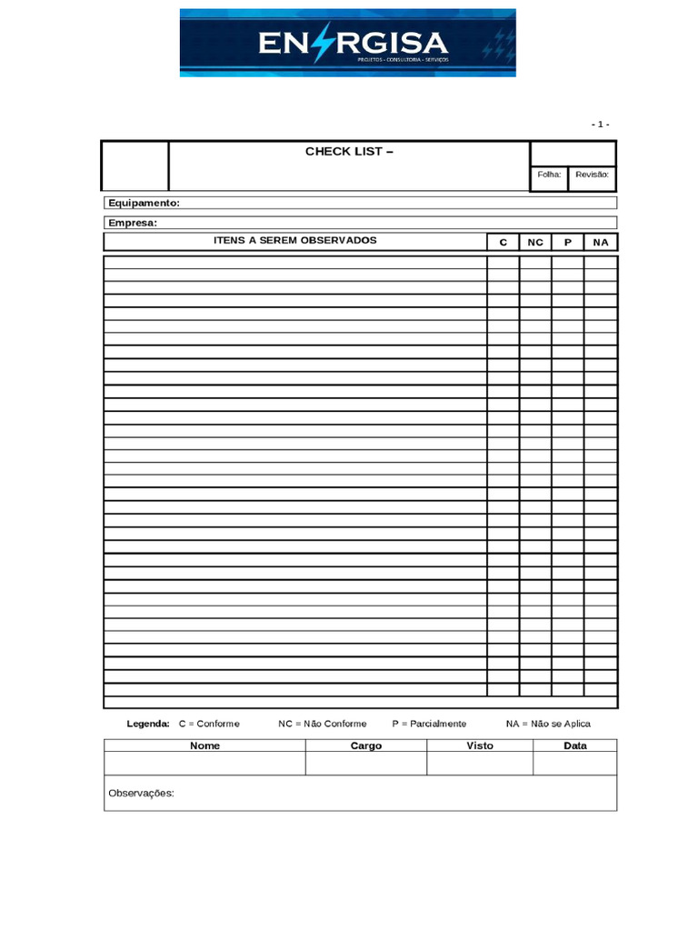 Check List | PDF