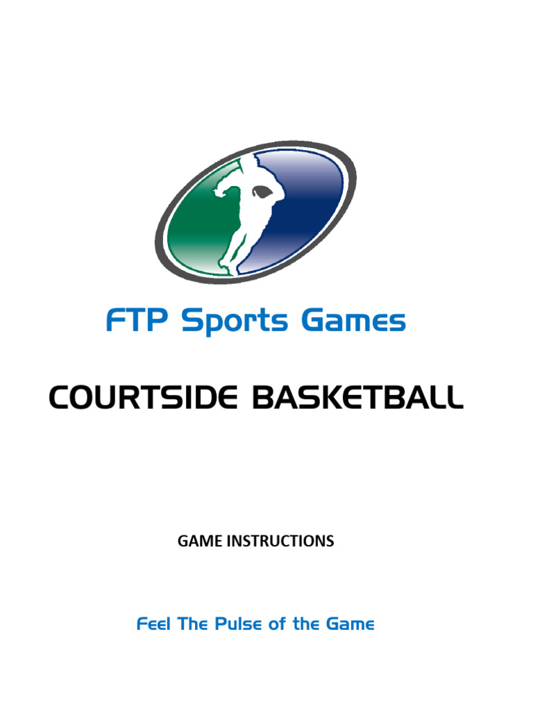 Courtside basketball game instructions pdf