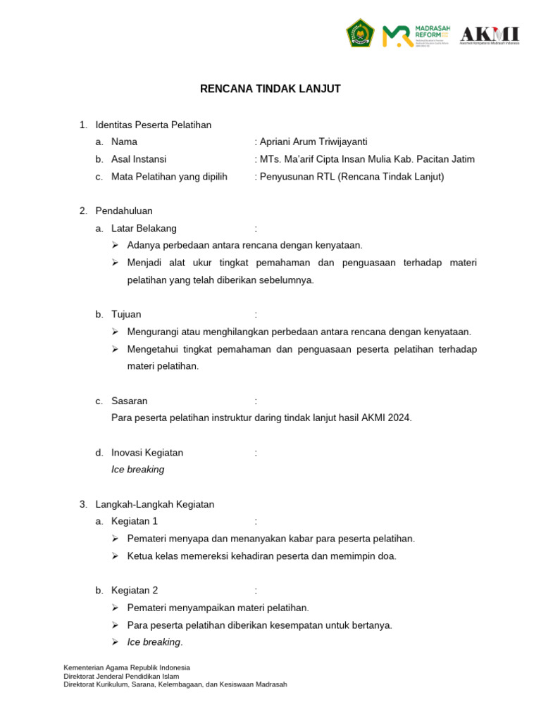 Format RTL 2024 | PDF