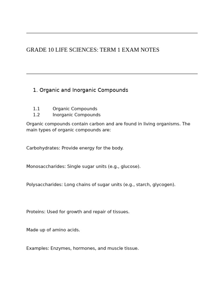 Document (11) Life Sciences Term1 Notes | PDF | Cancer | Mitosis