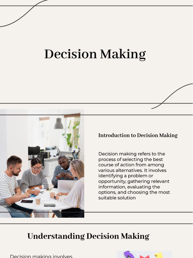Decision Making Decision Making | PDF
