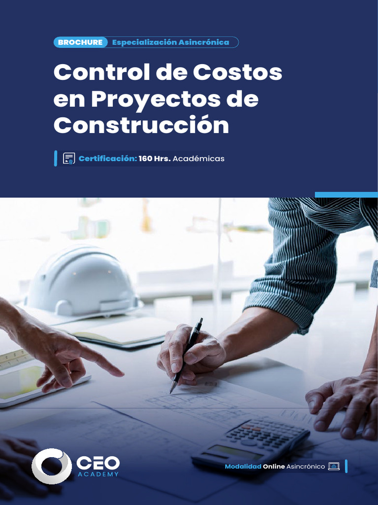 Brochure Control de Costos en Proyectos de Construccion 1 | PDF