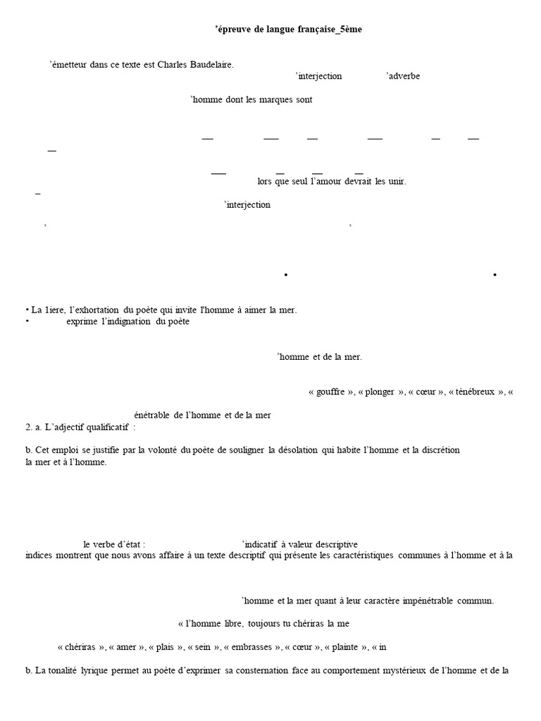 Correction Langue - Seq 5 - 23-24 | PDF