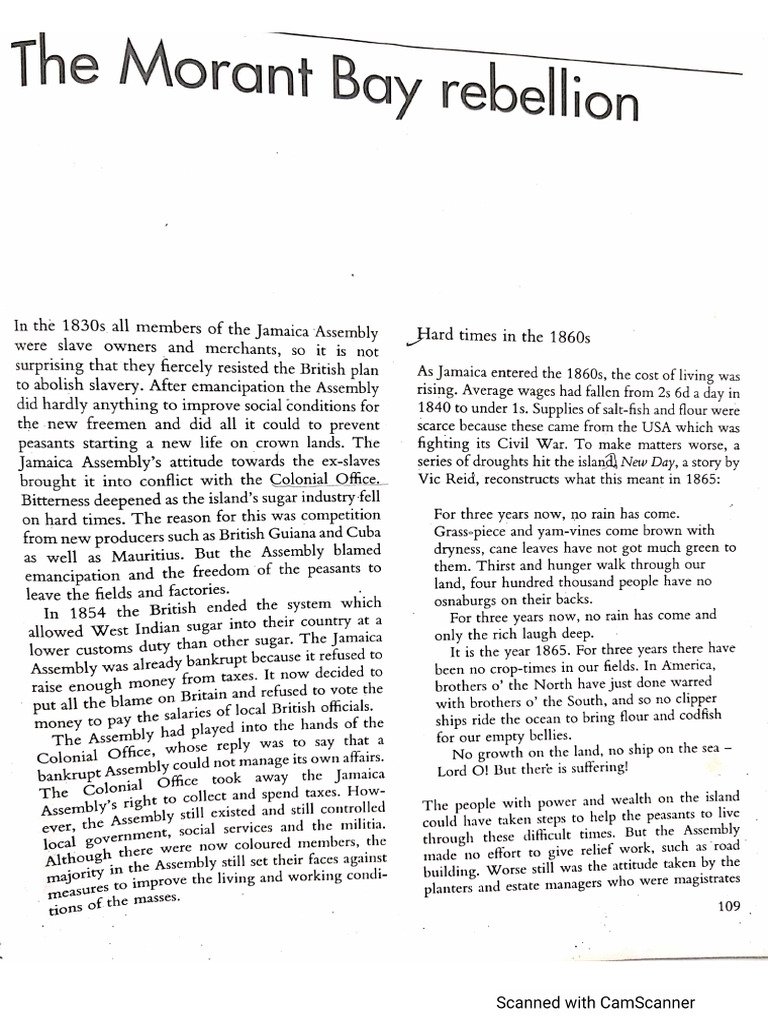 Morant Bay Rebellion 1 | PDF