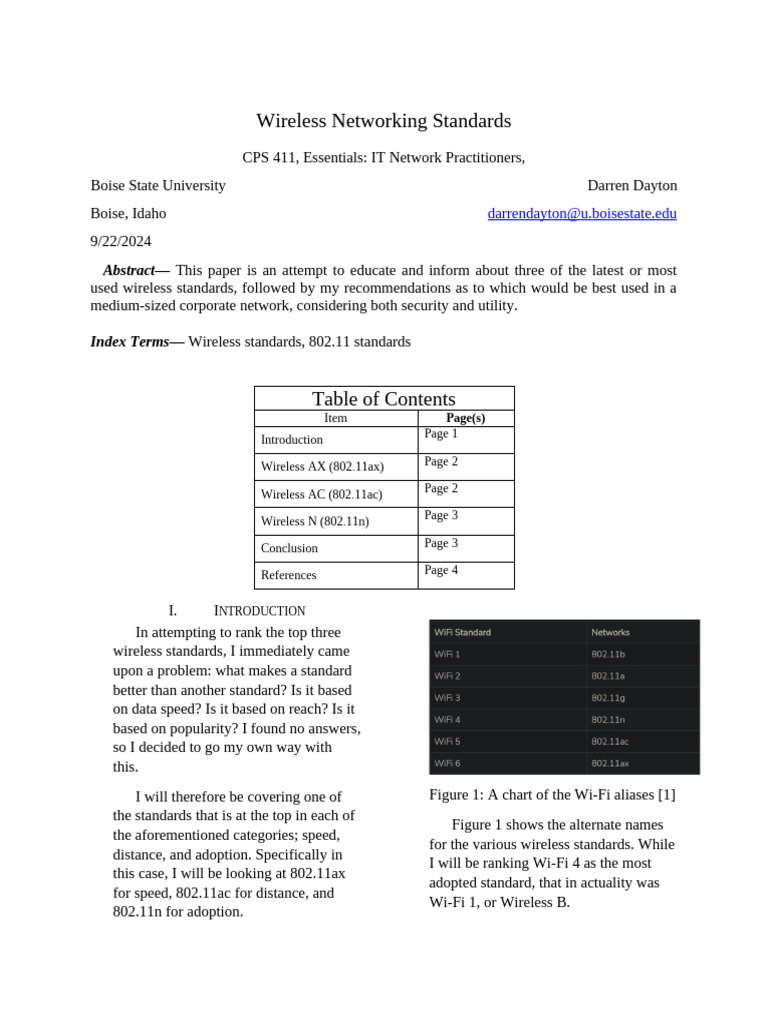 Wireless Networking Standards | PDF
