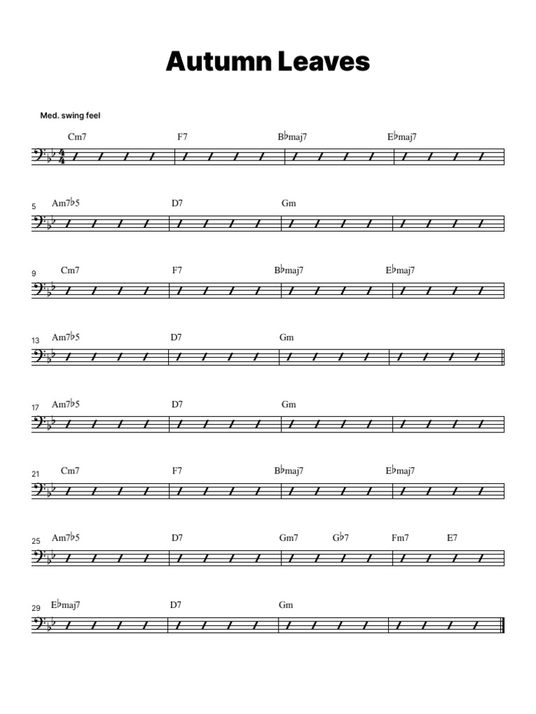 AutumnLeavesCHART PDF