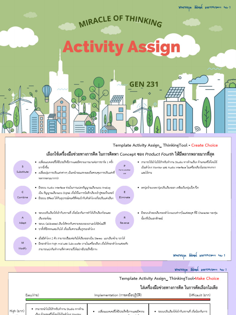 5 Activity+Assign Thinking+Tool | PDF