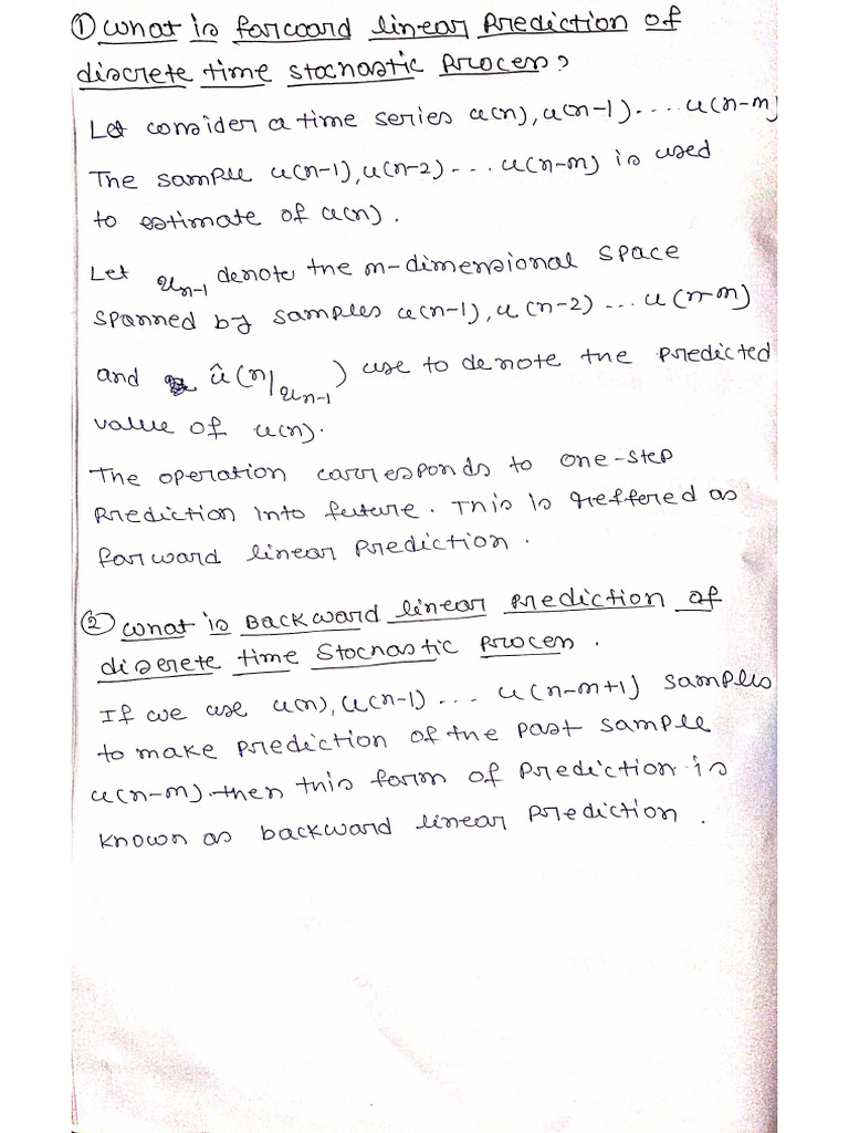 Adaptive Signal Processing Module 4 | PDF