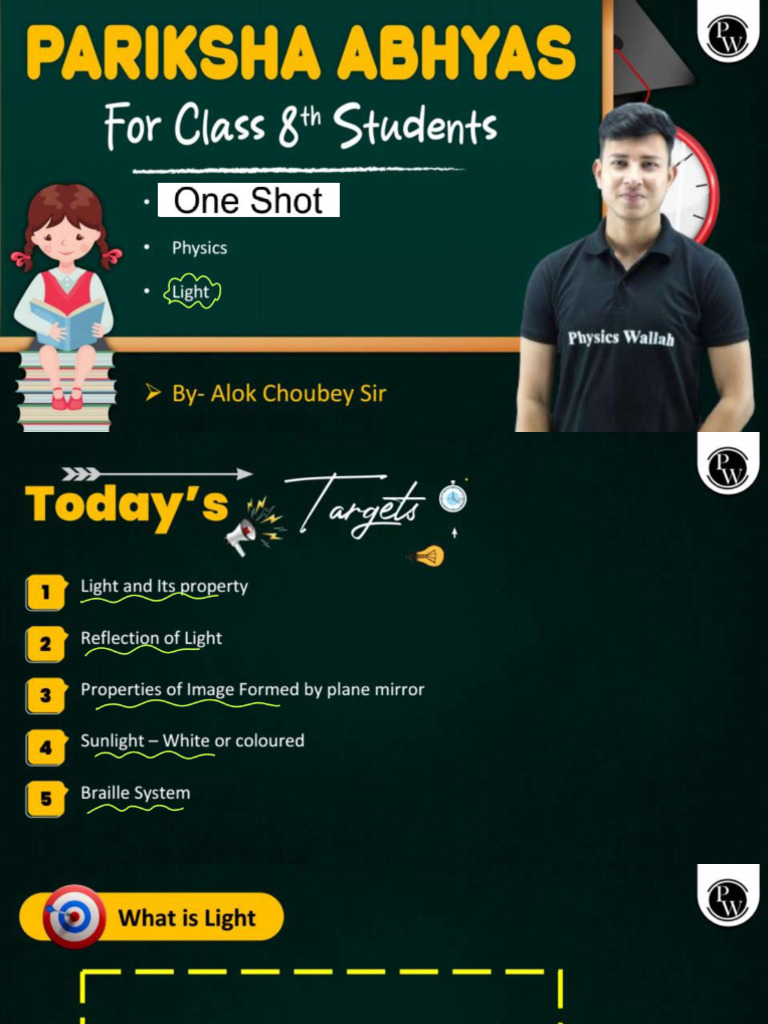 Light - Class Notes - Pariksha Abhyas | PDF
