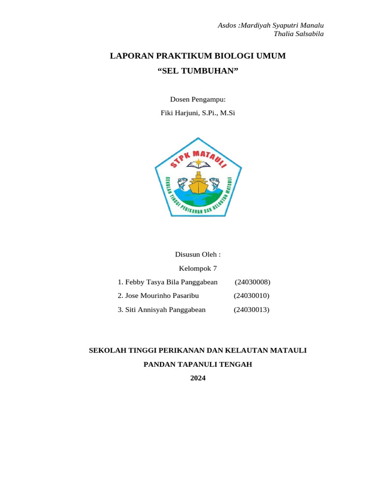 Laprak Bioum Kel 7 | PDF