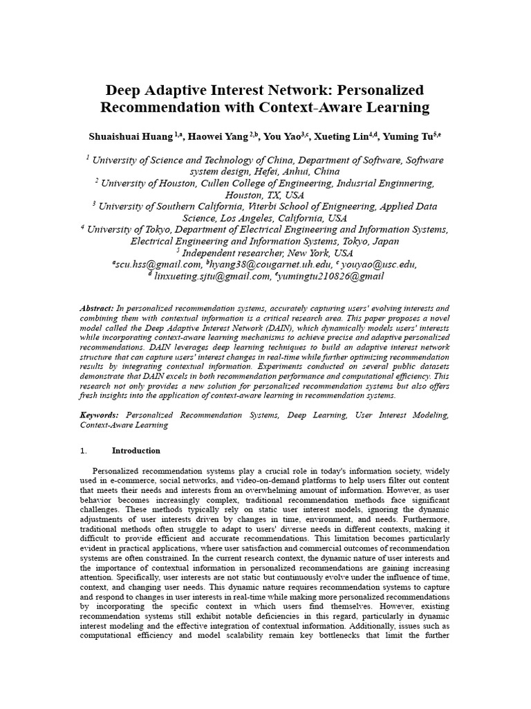Deep Adaptive Interest Network: Personalized Recommendation With ...
