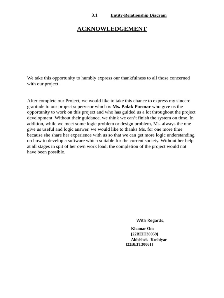 Acknowledgement 2 | PDF