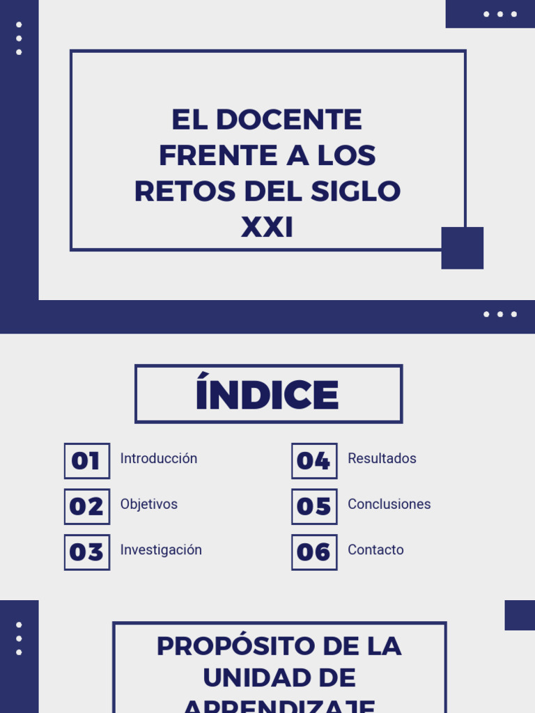 El Docente Frente A Los Retos Del Siglo Xxi | PDF
