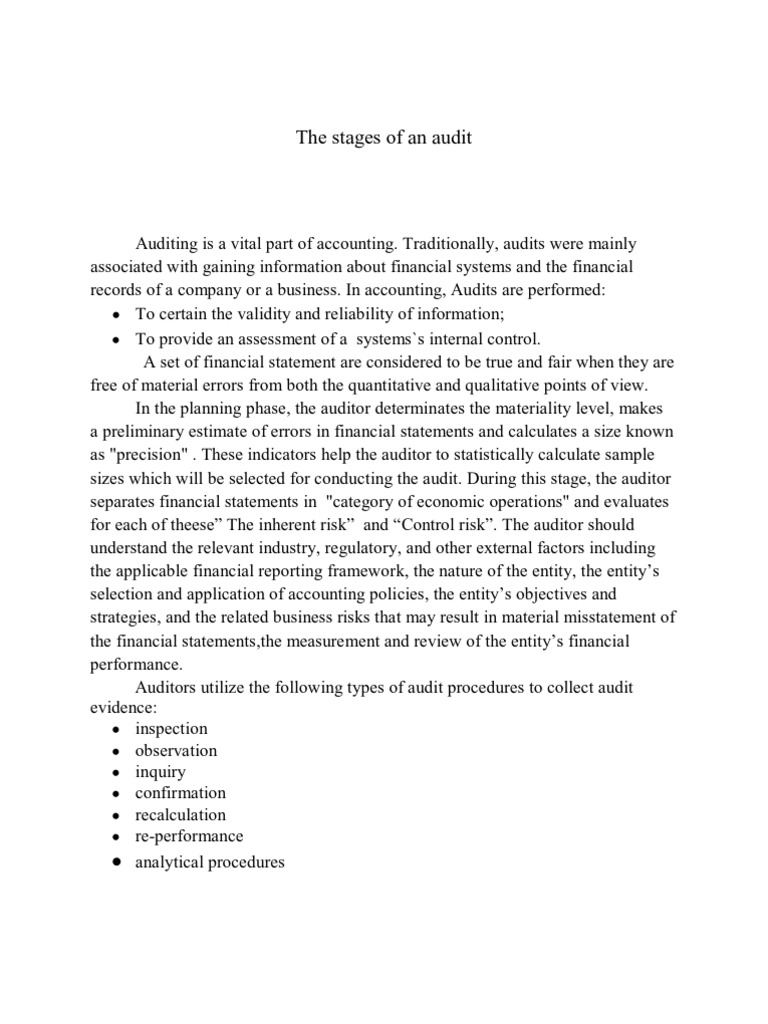 the-stages-of-an-audit-auditor-s-report-audit