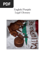 Punjabi Legal Glossary | PDF | Lawsuit | Evidence (Law)