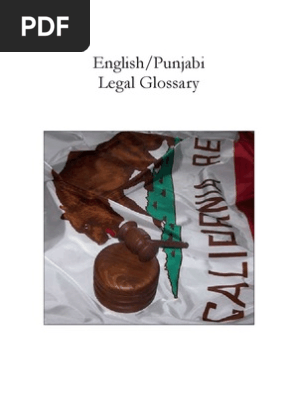 Punjabi Legal Glossary, PDF, Lawsuit