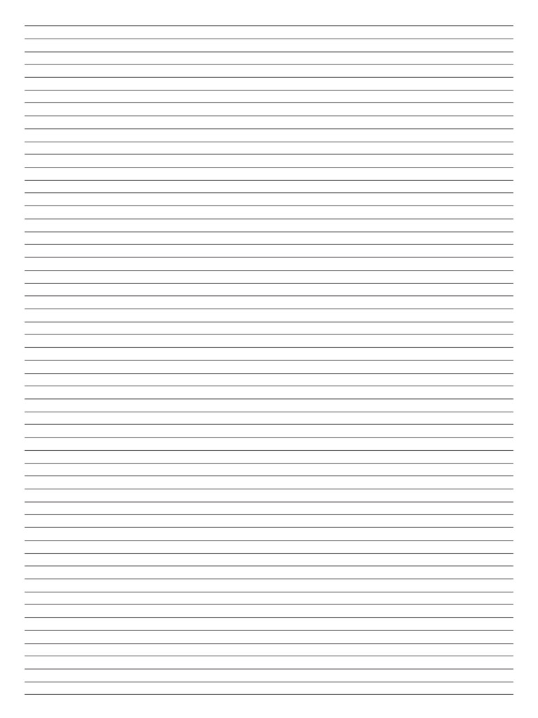 Letter Lined 5mm Spacing | PDF