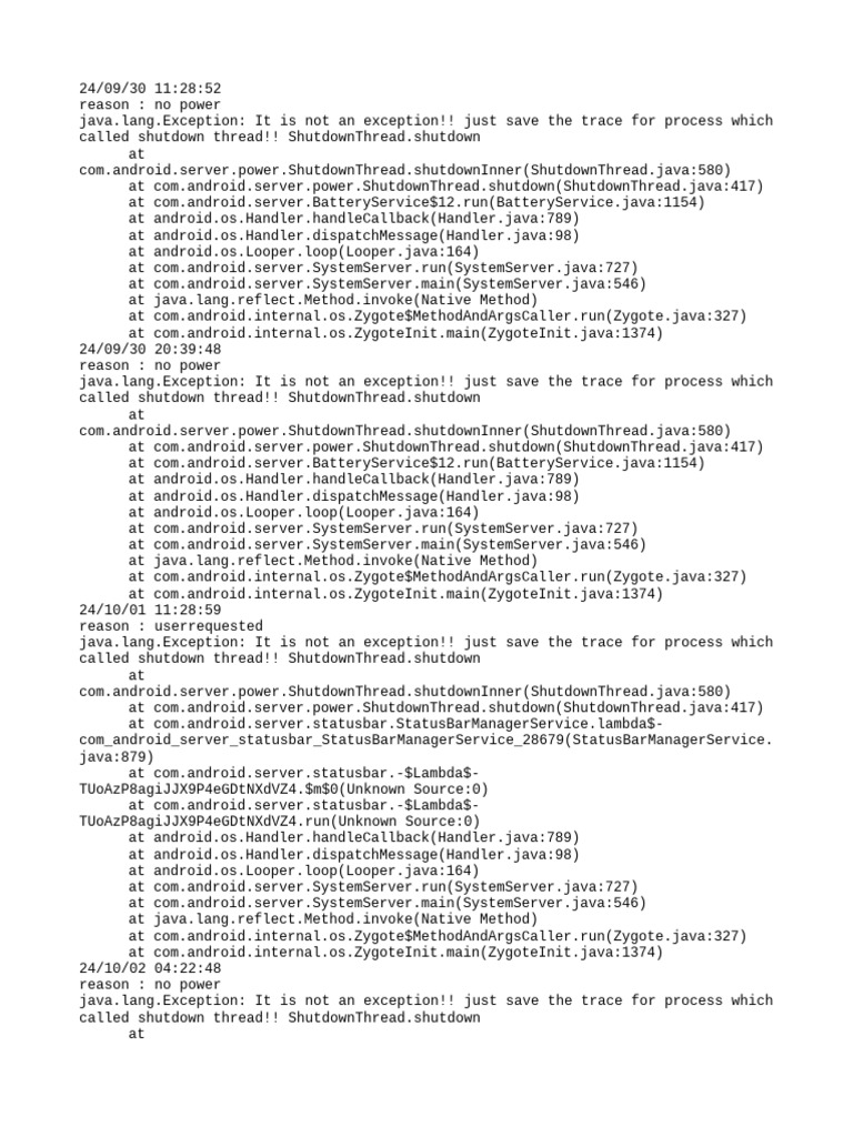 Power Off Reset Reason Backup | PDF
