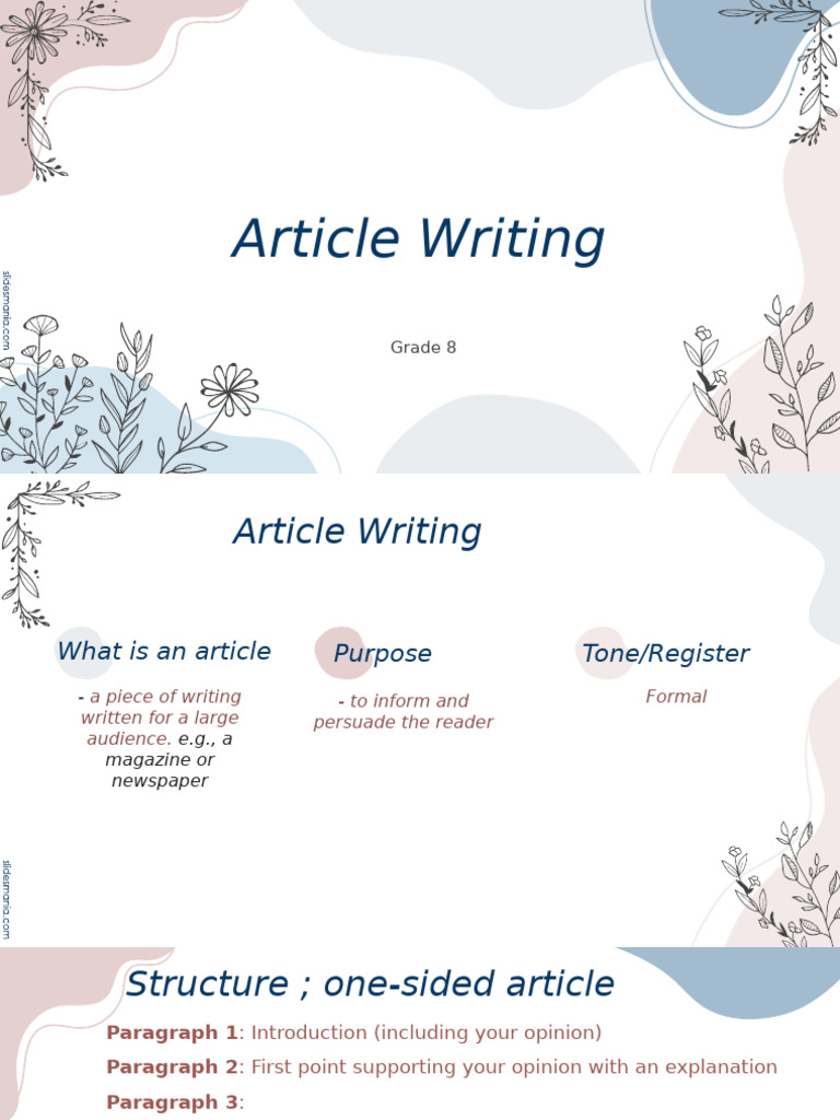 Article Writing | PDF