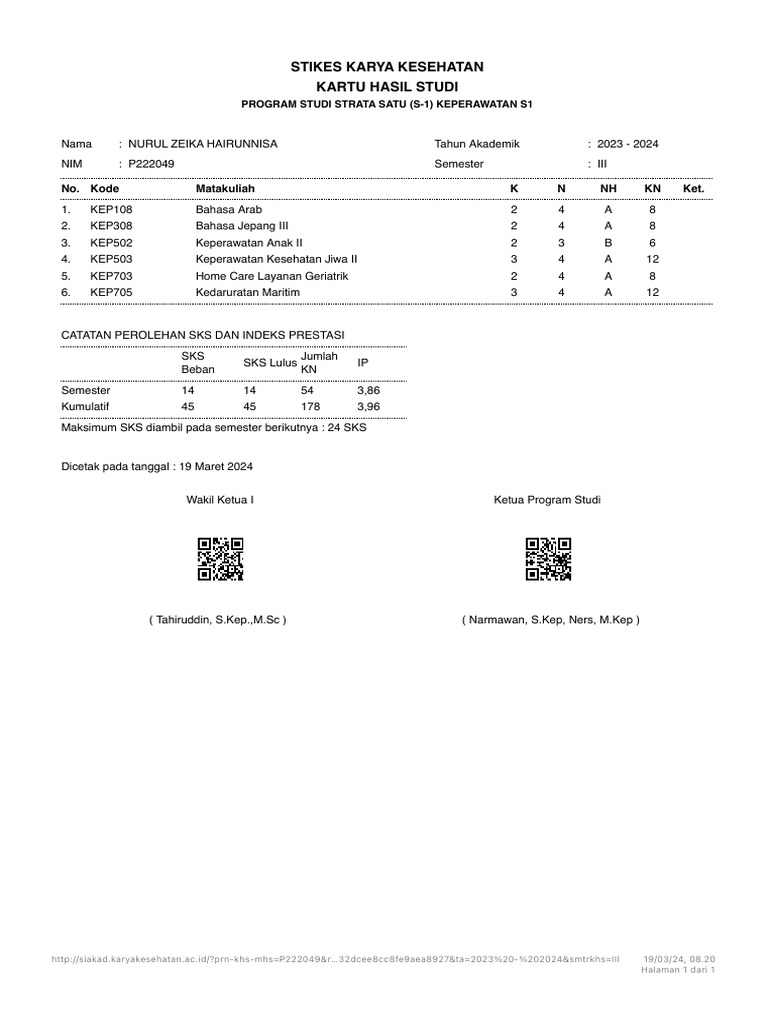 Kartu Hasil Studi 5 Pdf