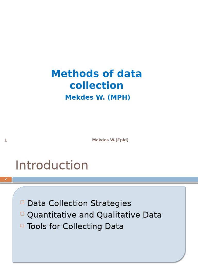 2. Methods of Data Collection | PDF