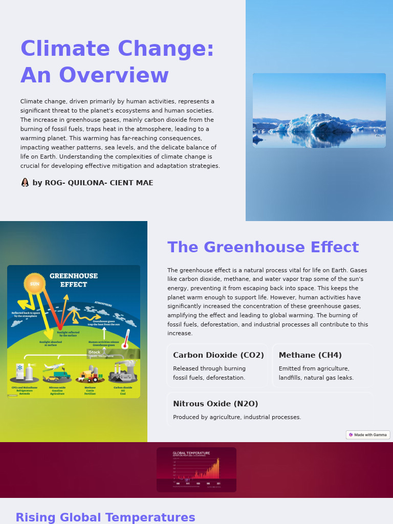Climate Change An Overview | PDF