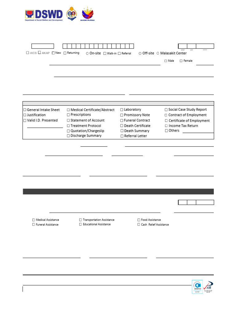 Certificate of Eligibility For Outright Cash AKAP AICS | PDF