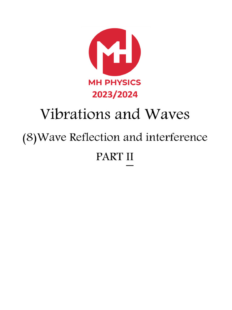 Wave and Interference PART 2 MH 24s | PDF