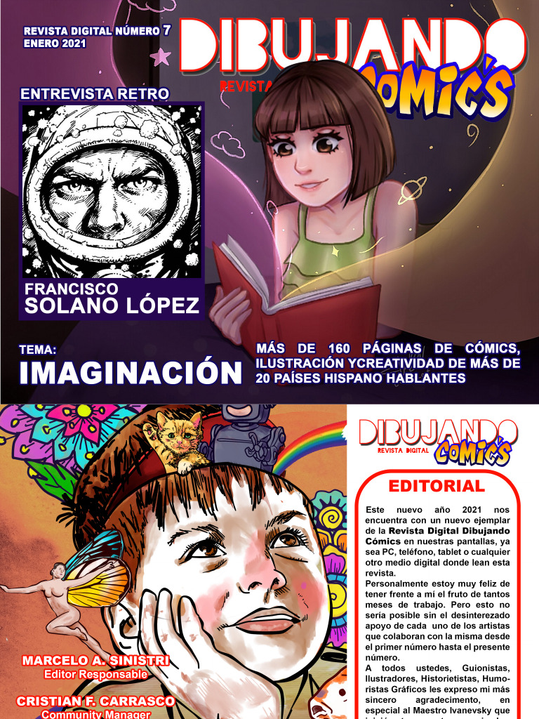 Revista DIBUJANDO COMICS-7-Imaginación (180 Pág.) | PDF