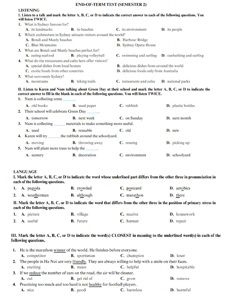 Grade 6 - Semester 2 | PDF