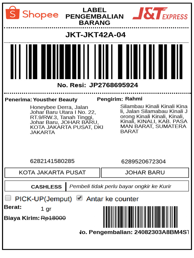 Get Return Label | PDF