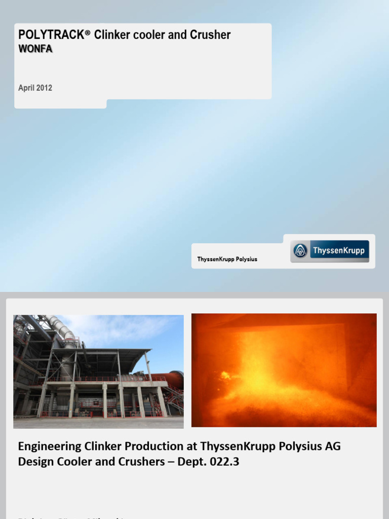 POLYTRACK - Clinker Cooler and Crusher - Presentation at WONFA-site ...