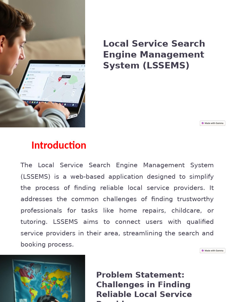 Local Service Search Engine Management System LSSEMS1 | PDF