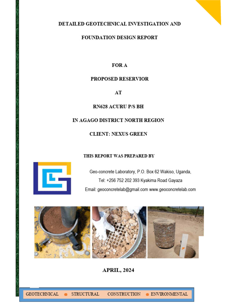 GCL Geotechnical Investigation and Foundation Design Report Acuru P-S ...