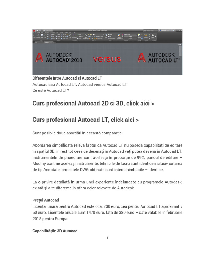 Intre Cursuri Autocad și Inventor | PDF | Auto Cad | Autodesk